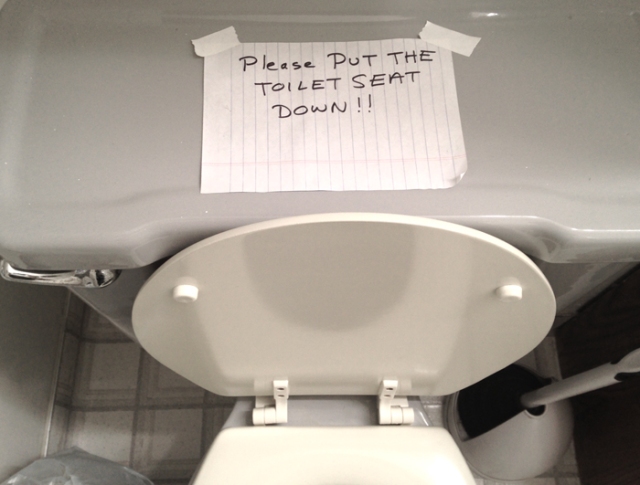 Toilet & Sign